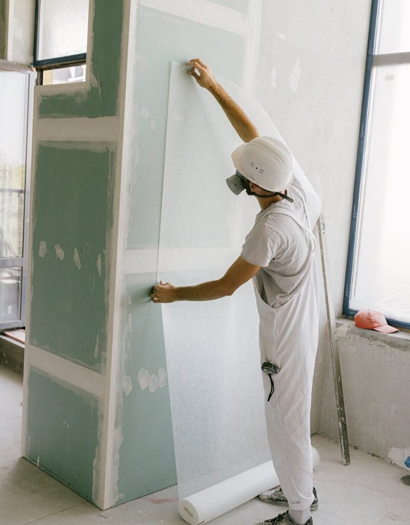A Construction Worker Working at Site